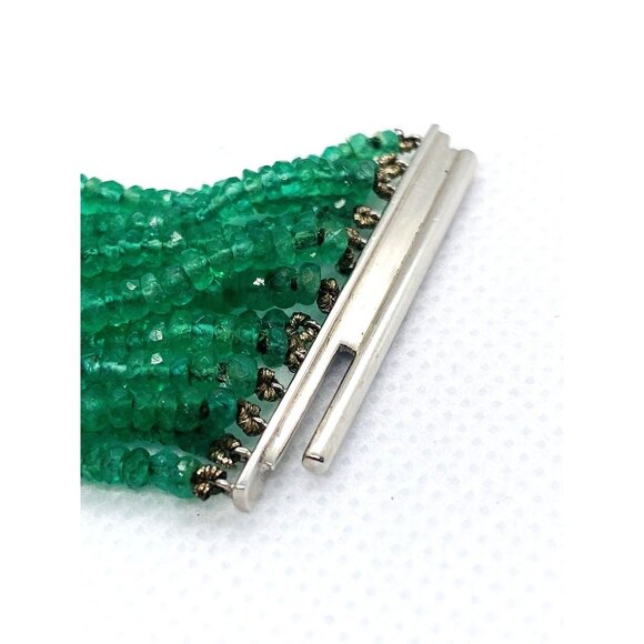 Ivanka Trump 18K 750 Emerald Diamond Lao Tong Collection Tassel Bracelet - Picture 16 of 16